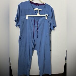 CARHARTT MEN’S FORCE ESSENTIALS STRAIGHT LEG CARGO SCRUB PANT & TOP SET XL